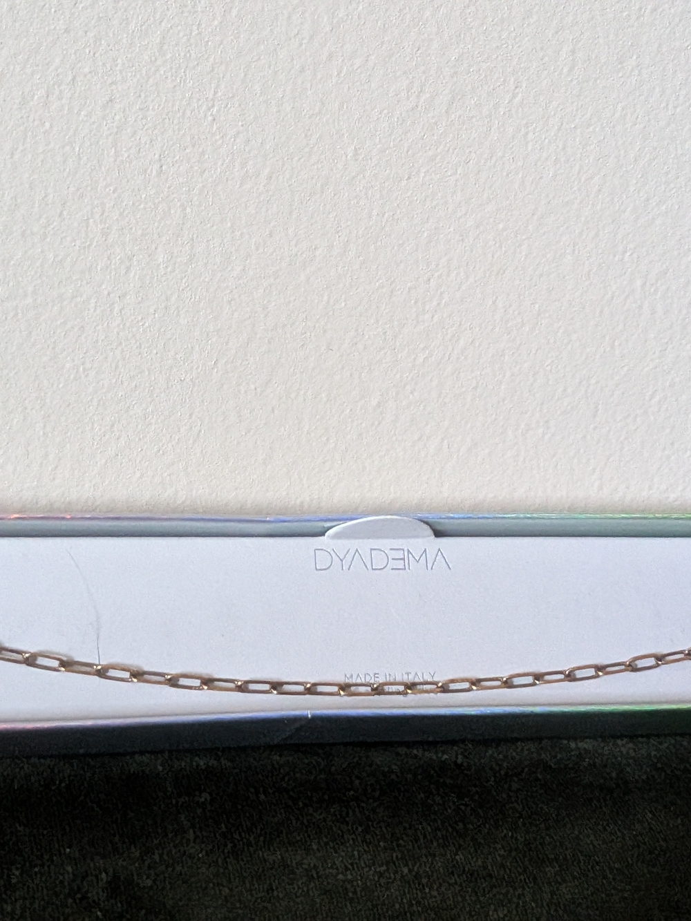Dyadema 18K Gold Plated 925 Sterling Silver Paperclip Chain Bracelet Italy 6.5-7